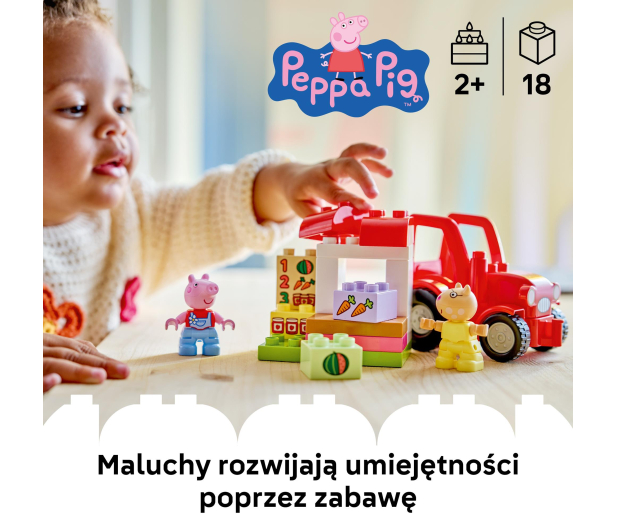 LEGO DUPLO 10468 Peppa Ciągnik i rynek - 1489541 - zdjęcie 4
